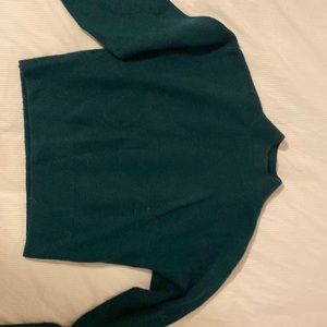 Green XS mock neck sweater